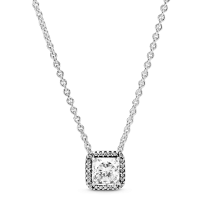 Collar Halo cuadrado brillante
