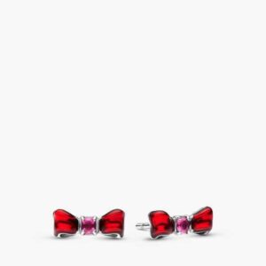 Aretes de Botón Lazo Blancanieves de Disney