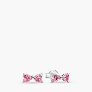 Aretes de Botón Lazo Blancanieves de Disney rosado